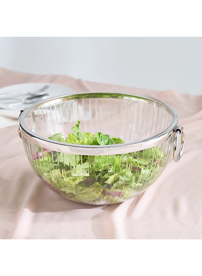 Home Box Glass Salad Bowl with Handles - Image 1